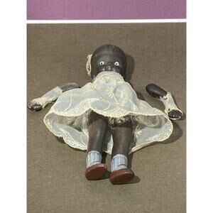 5 inch African American Porcelain Baby Doll Very Old (Arms need to be reattached